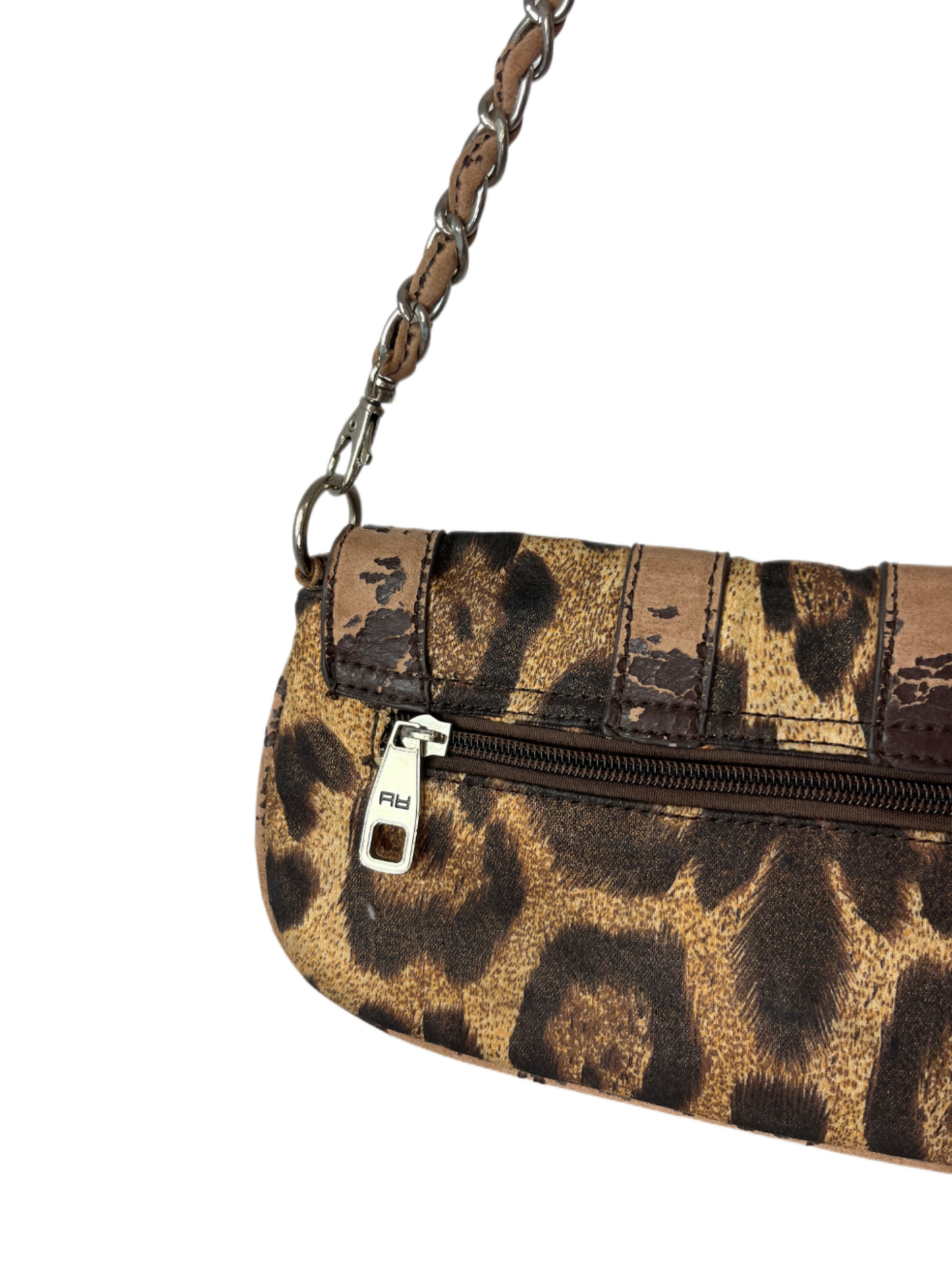 Vintage Leo-muster Baguette-Bag