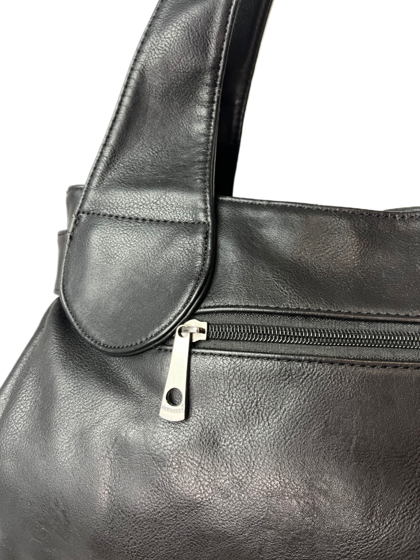 Vintage Echt Leder Baguette-Bag