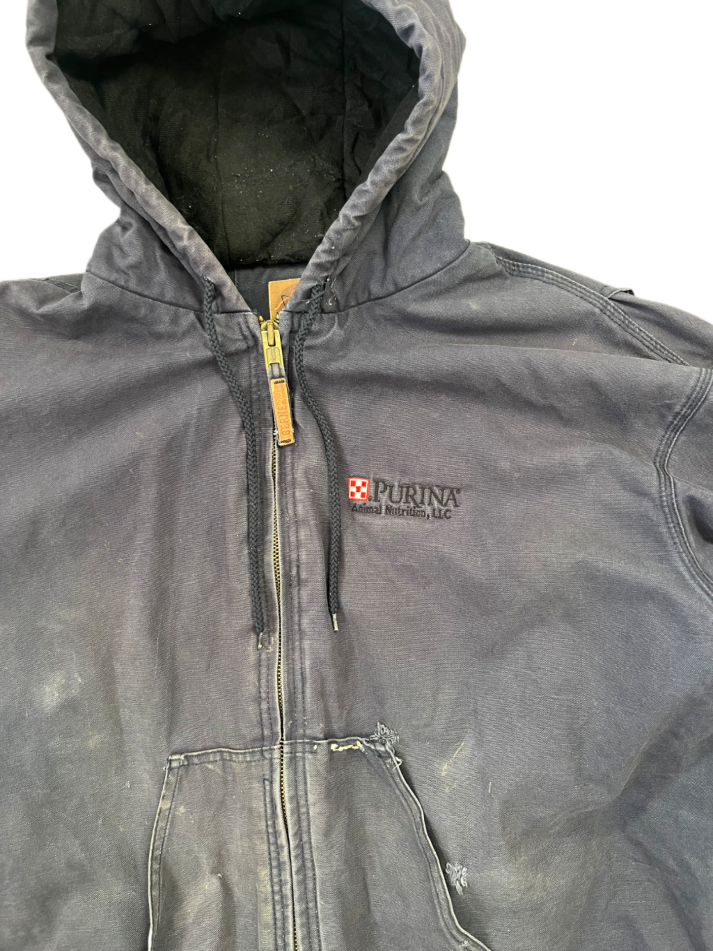 Marin-blue Vintage Workwear Jacke (XXL)