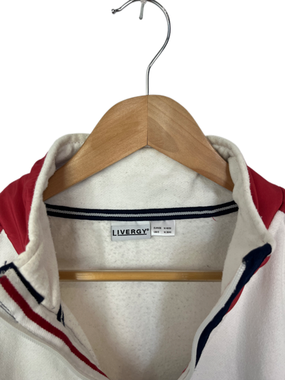 Weiß Rotes Vintage Zipper