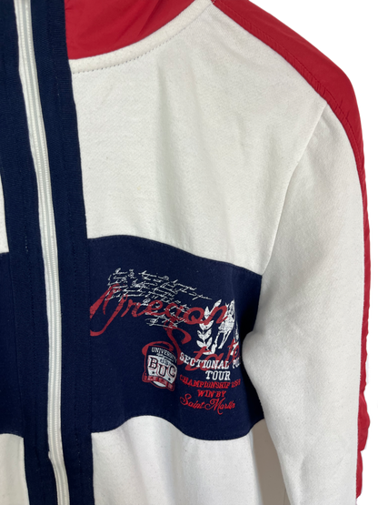 Weiß Rotes Vintage Zipper