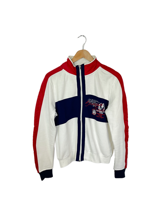 Weiß Rotes Vintage Zipper