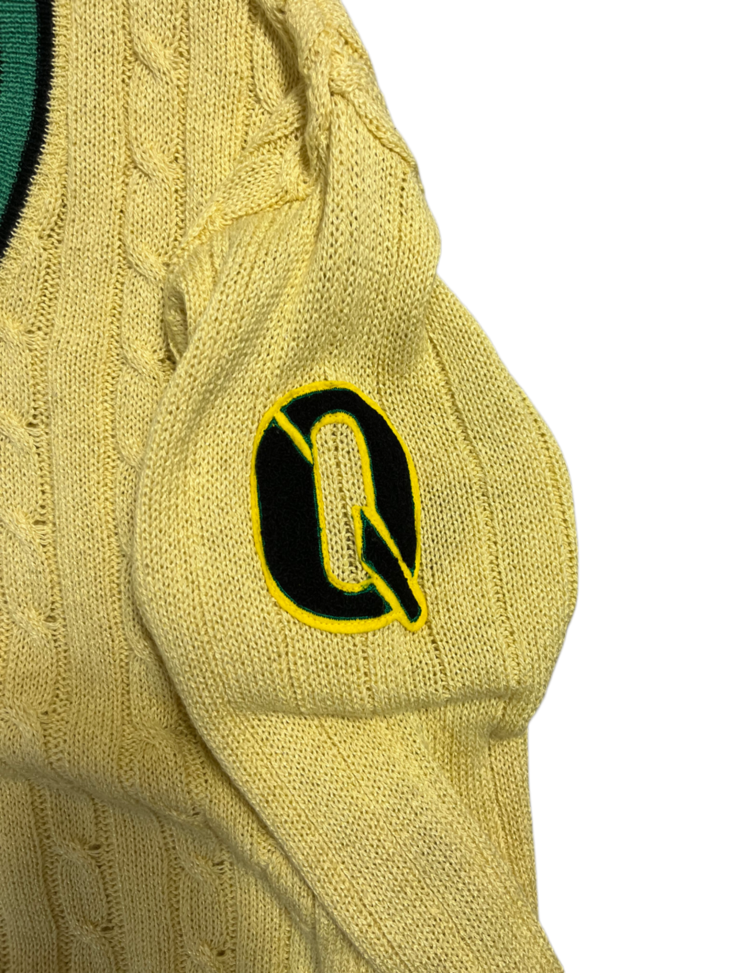 Collage Vintage Sweater Yellow-green (L)