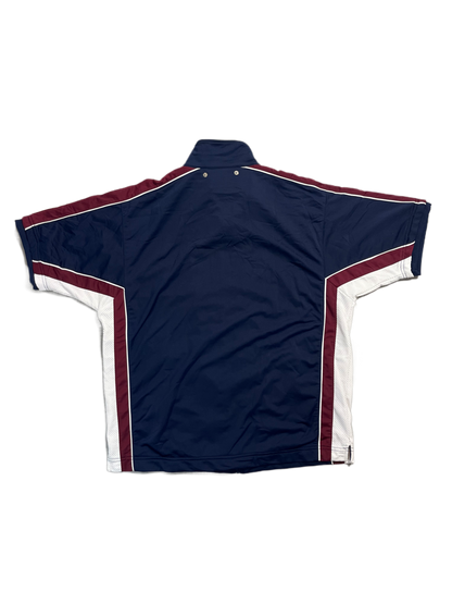 Adidas Vintage T-shirt mit zipp blu-red-withe (XL)