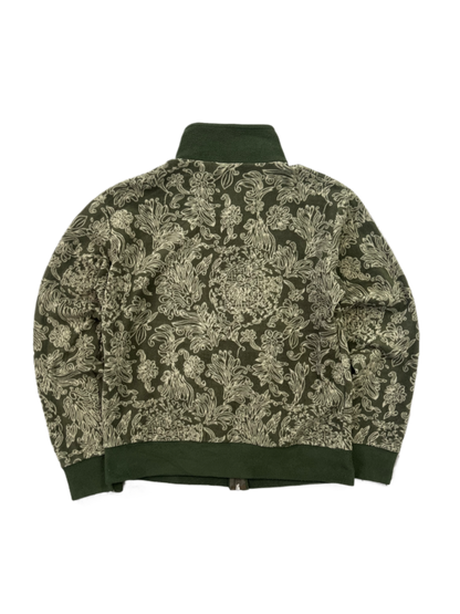 Forest Green Vintage Flecce Zipp Jacke (M)