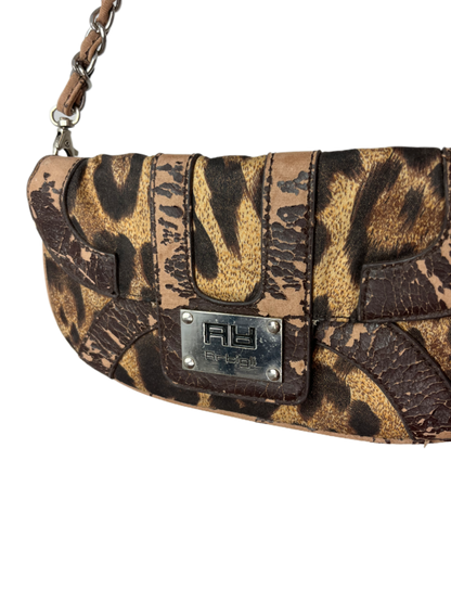 Vintage Leo-muster Baguette-Bag