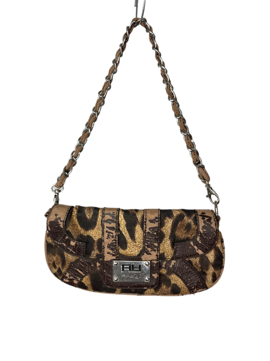 Vintage Leo-muster Baguette-Bag
